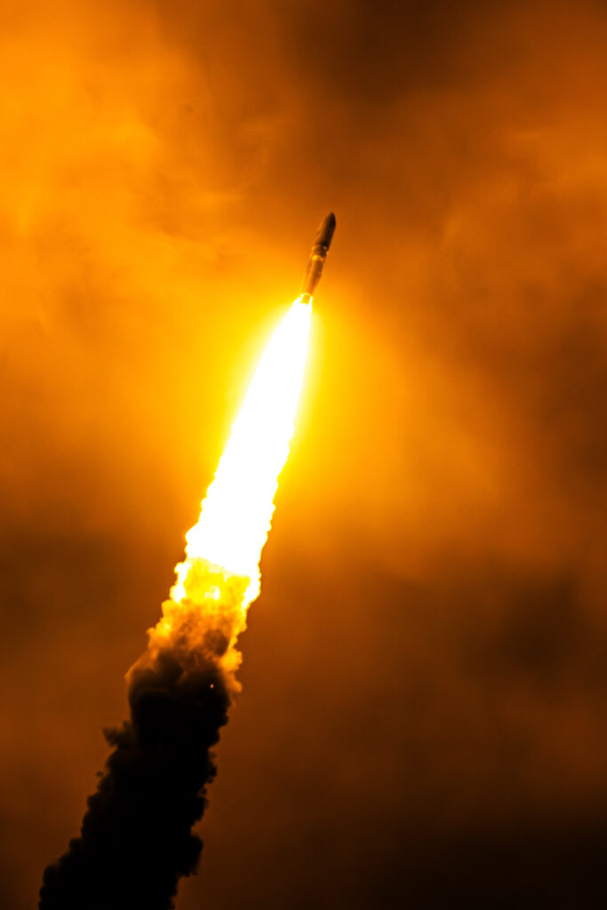 Satellites being shot up in the sky to defend nations from space