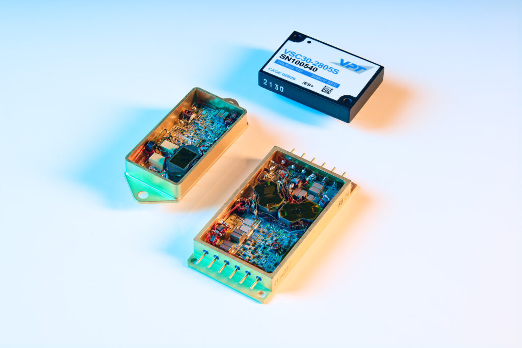 Micro components on a white desk