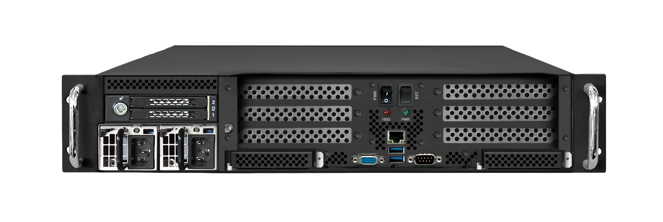 Milgrade rugged 19" server S8 Solo front 2U